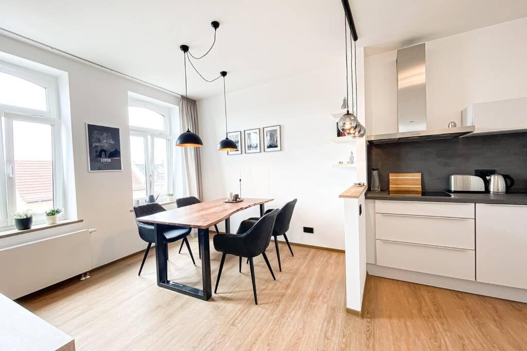 Luxus-Apartment In Leipzig Mit Privat-Parkplatz Exterior photo