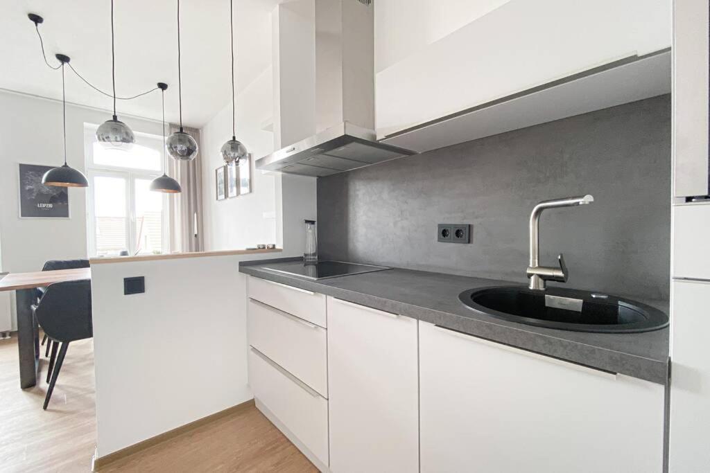 Luxus-Apartment In Leipzig Mit Privat-Parkplatz Exterior photo